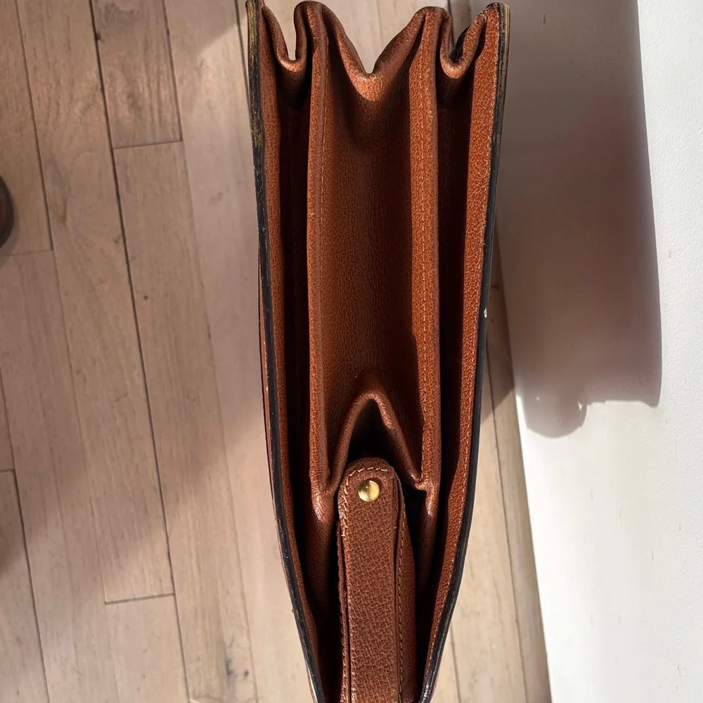 Gucci Brown Leather Briefcase